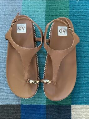 Dolce Vita tan pacey sandals with hardware